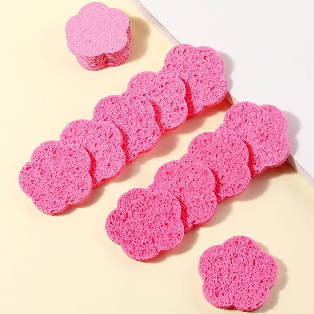 10-Pack Compressed Facial Sponges – Cleansing & Makeup Removal