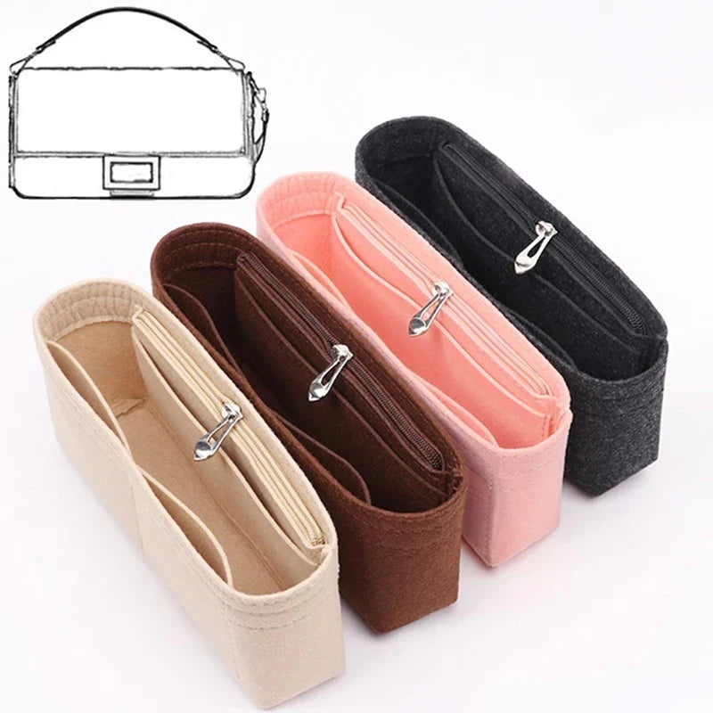 Felt Handbag Insert Organizer – Multi-Pocket Bag Liner