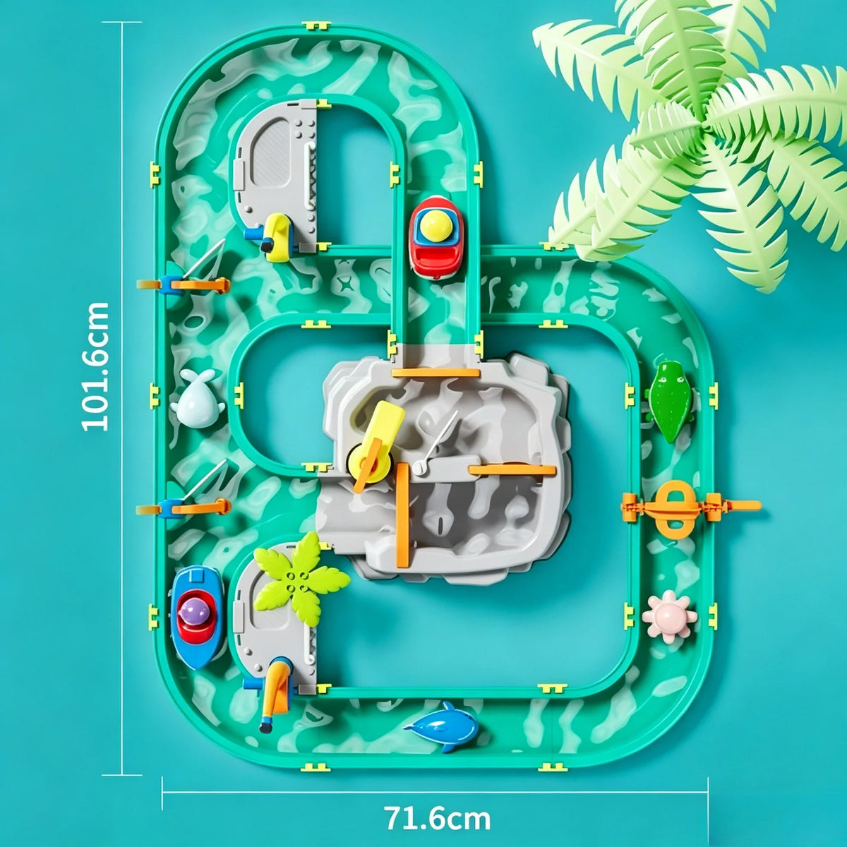 Double-Tier Kids Water Table Playset with Pump | Outdoor Fun
