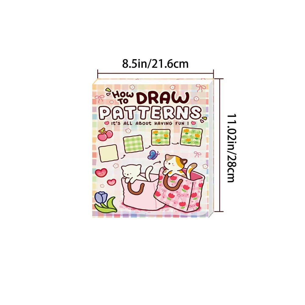 How Draw Patterns Easy Fun Guide Detailed Steps Students Cartoon