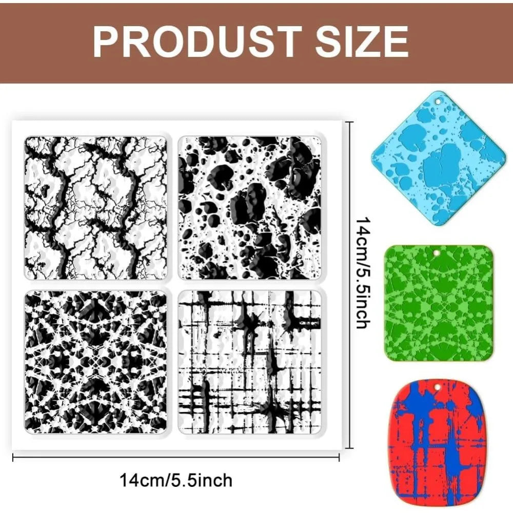 Marble Clay Texture Mat – DIY Jewelry & Card Making Stamps