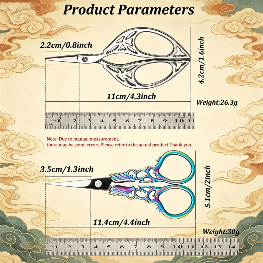 Vintage Embroidery Scissors – Stainless Steel Tailor Shears
