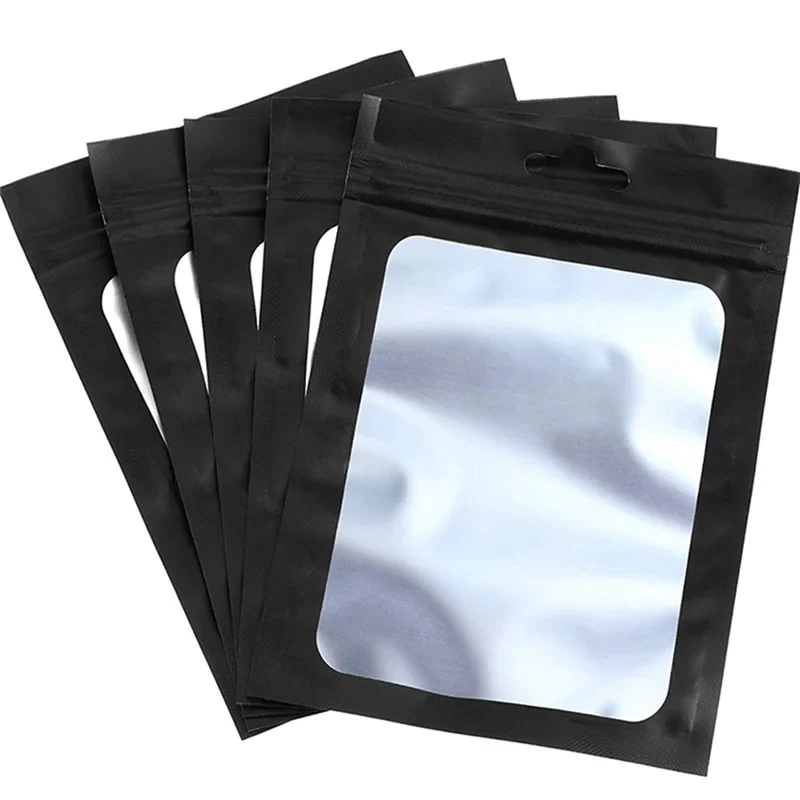A36T-600 Resealable Food Storage Bags Clear Window Coffee Beans