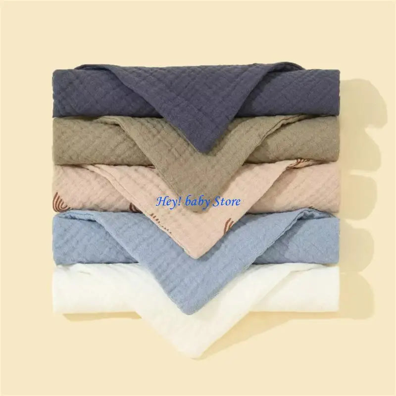 5-Pack Soft Cotton Baby Drool Bibs | Teething Burp Cloths