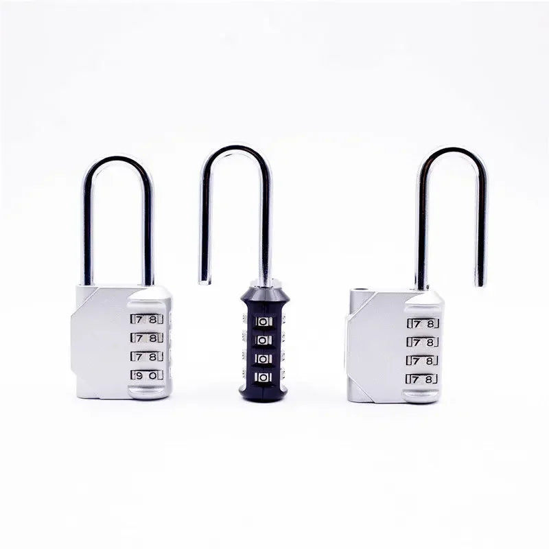 Combination Padlock Outdoor 4 Digit Long Shackle Waterproof Password