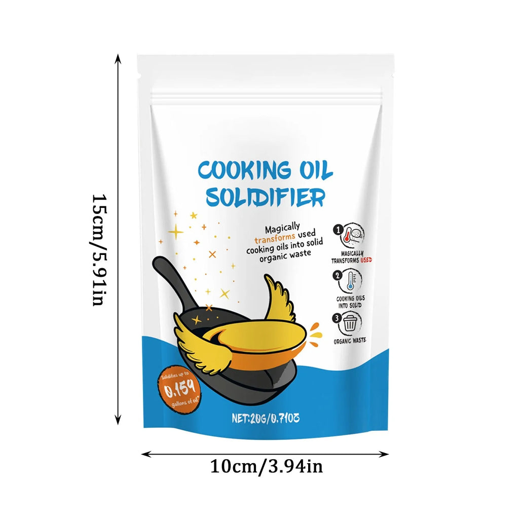 Cooking Oil Solidifier – Eco-Friendly Waste Oil Hardener 20g