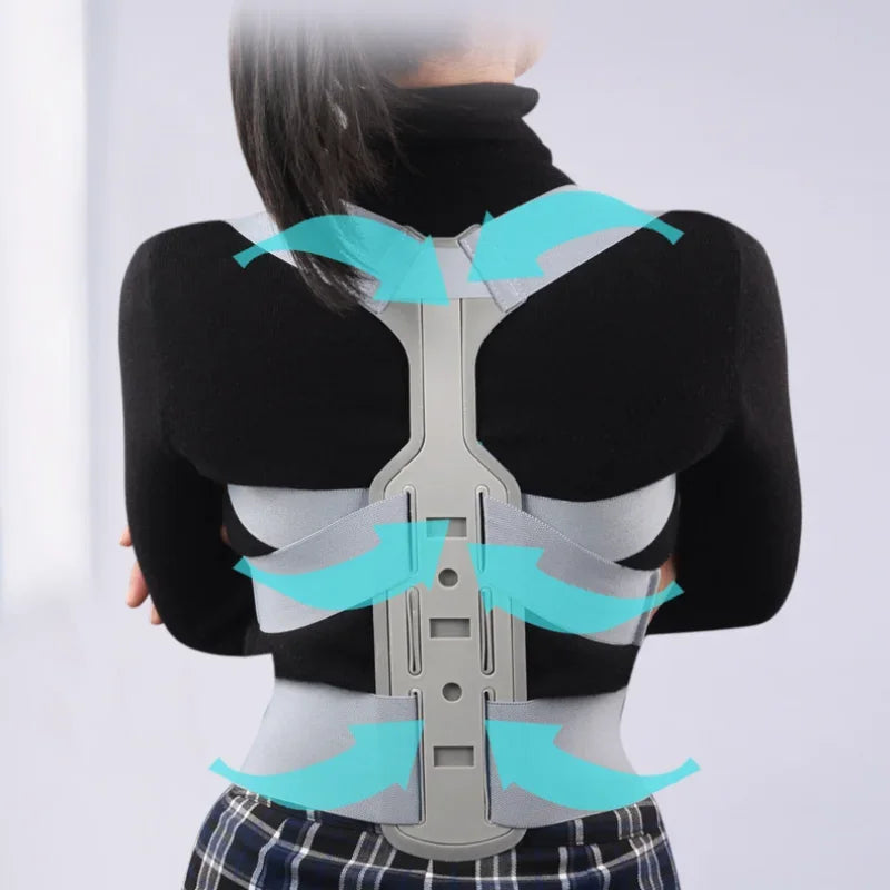 Adjustable Posture Corrector – Upper Back & Shoulder Brace