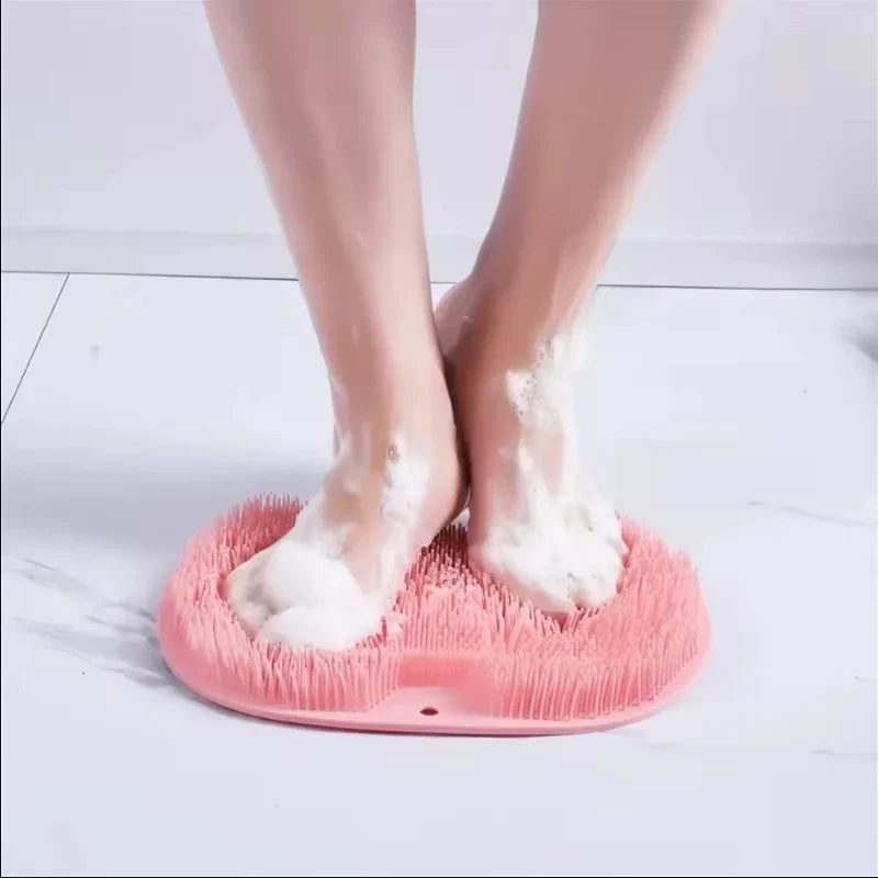 Silicone Foot Scrubber & Back Massage Pad | Bath Brush