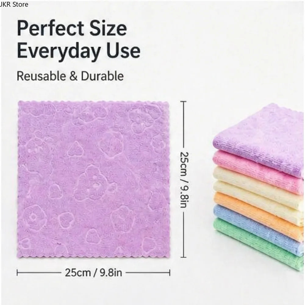 Microfiber Dish Cloths Lint-Free Reusable Kitchen Cleaning Towels