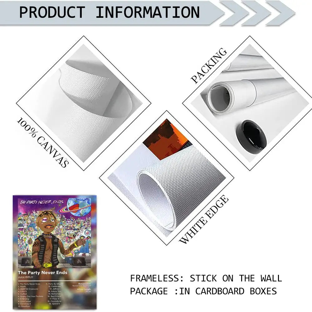 Juice WRLD Album Canvas Poster | Hip-Hop Wall Art Decor