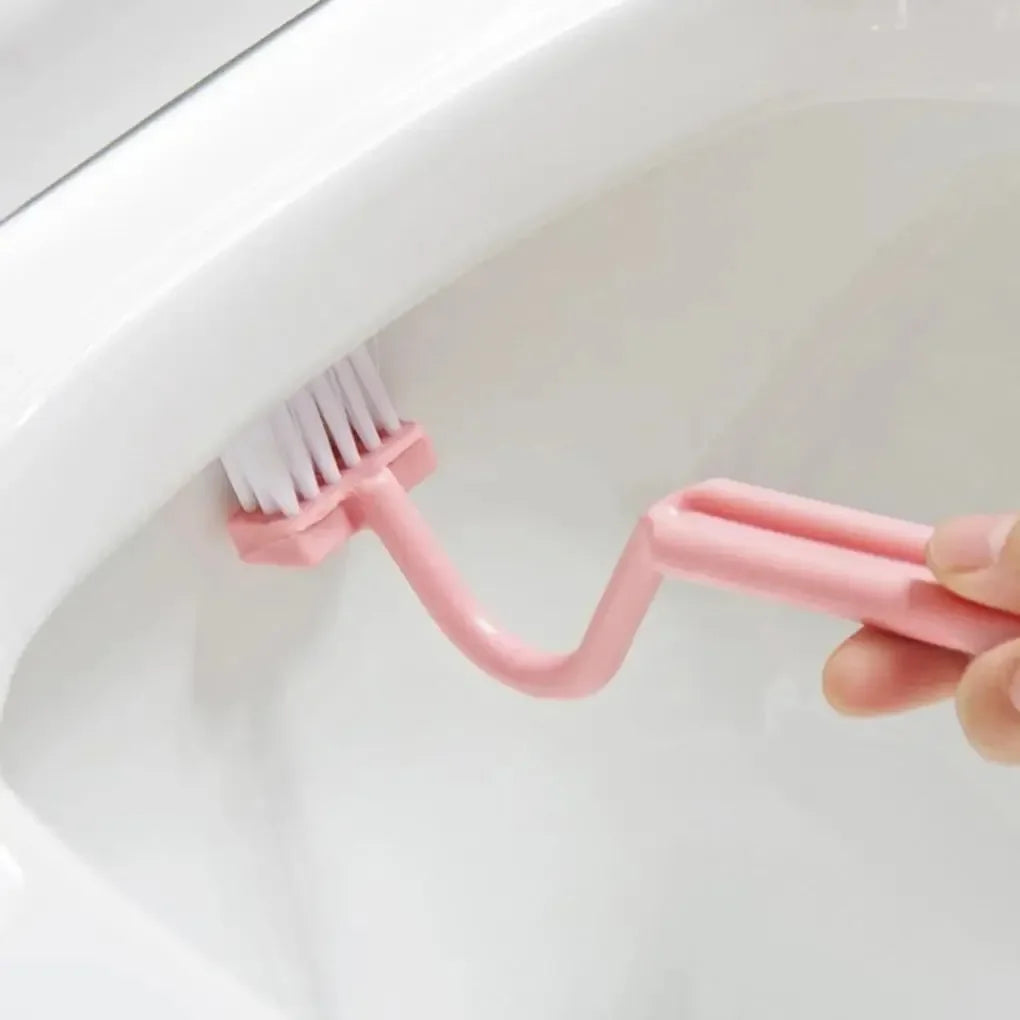 S-Curve Deep Clean Toilet Brush with Hook Handle