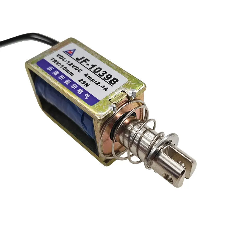 2-Pack JF-1039 DC 12V Push-Pull Solenoid 25N 10mm | Actuator