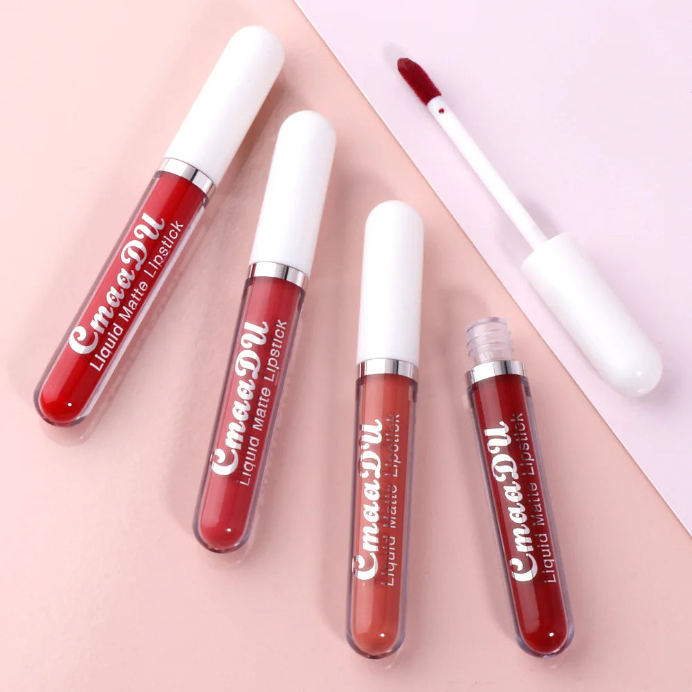 18-Color Matte Waterproof Long-Lasting Lip Gloss Set