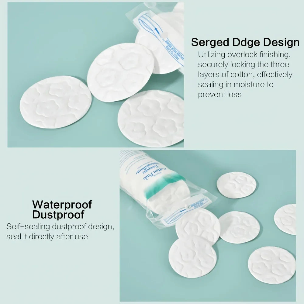 200pcs Disposable Double-Sided Cotton Makeup Remover Pads
