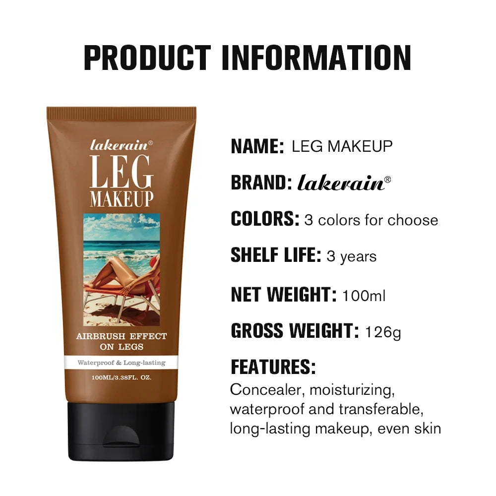 Lakerain 200ml Leg Makeup Foundation – Waterproof & Long-Lasting