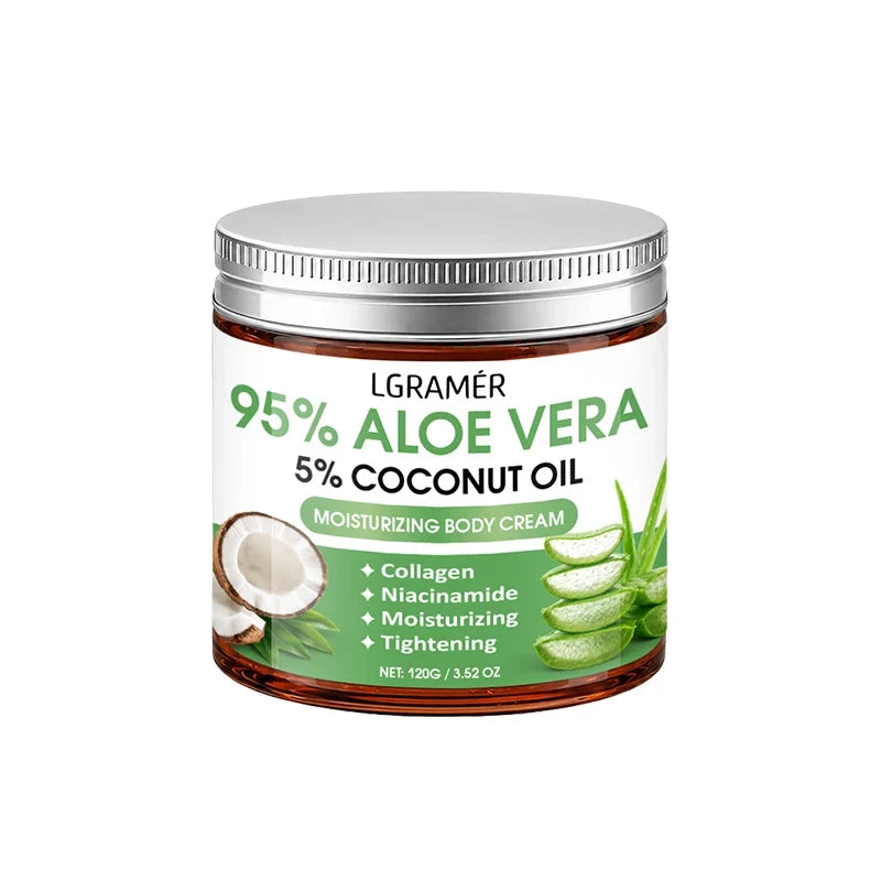 95% Aloe Vera Body Cream – Coconut Oil & Niacinamide | 30g