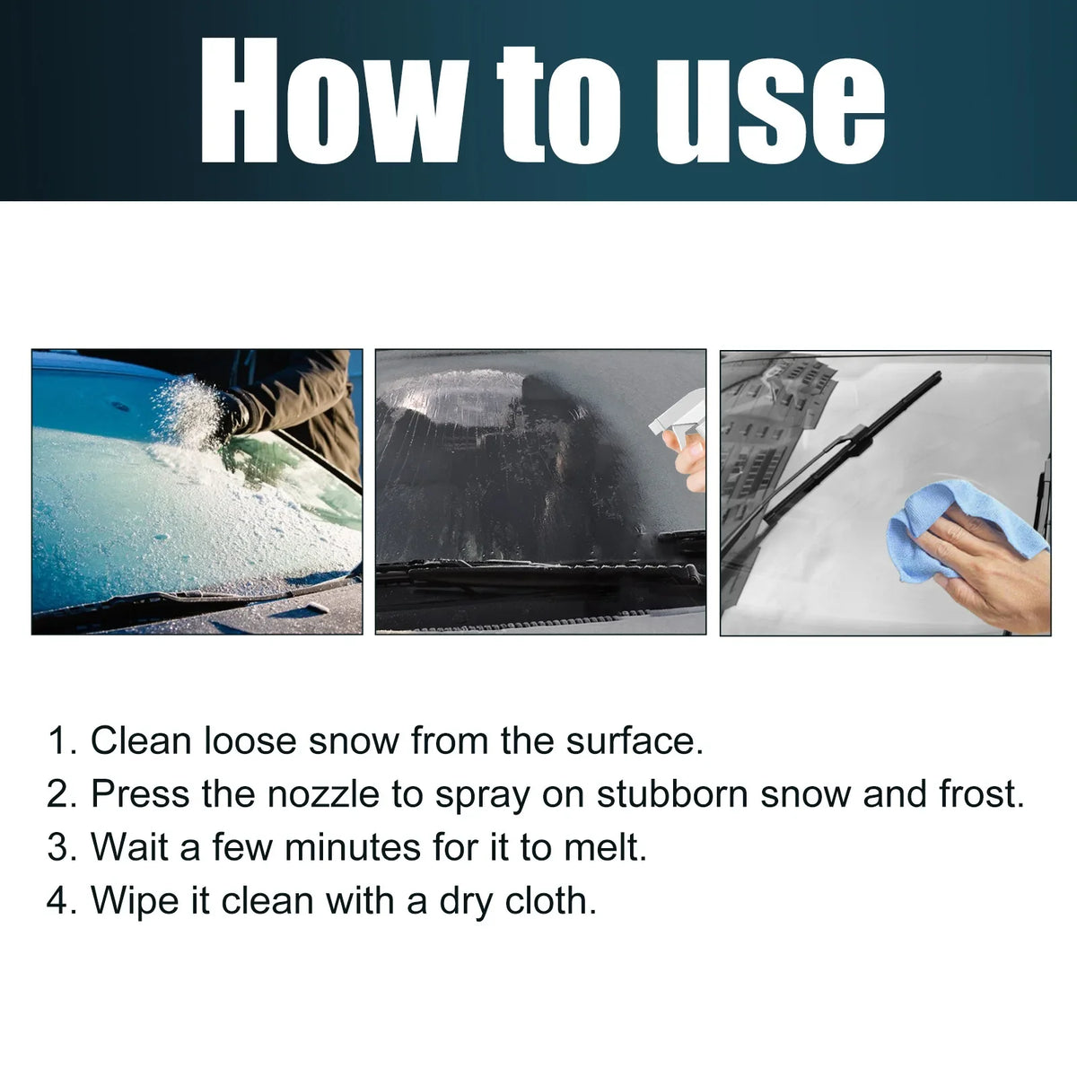 RayHong Car Window Ice & Snow Melting Spray 100ml – Anti-Freeze