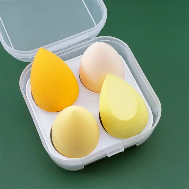 4pc Makeup Blender Sponge Set – Foundation & Concealer Puffs