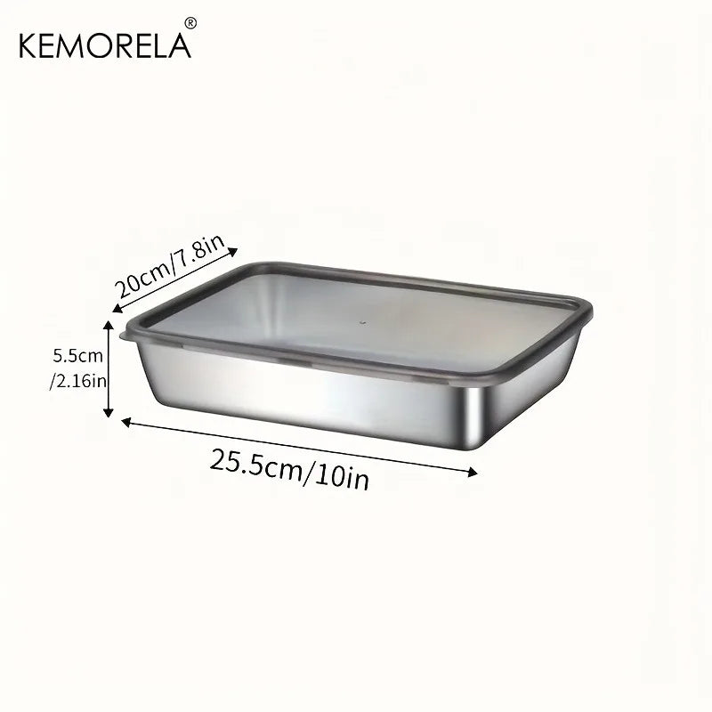 3-Piece Stainless Steel Food Storage Containers – Leak-Proof