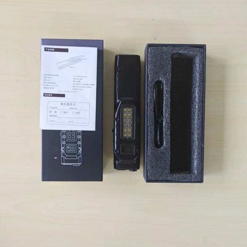 SHINEKNOT 1300LM Tactical EDC Flashlight | Magnetic Side Light