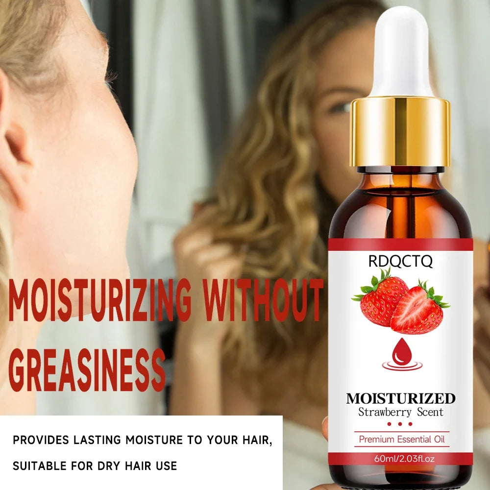 Strawberry Scented Body Massage Oil – Hydrating SPA Skin Care