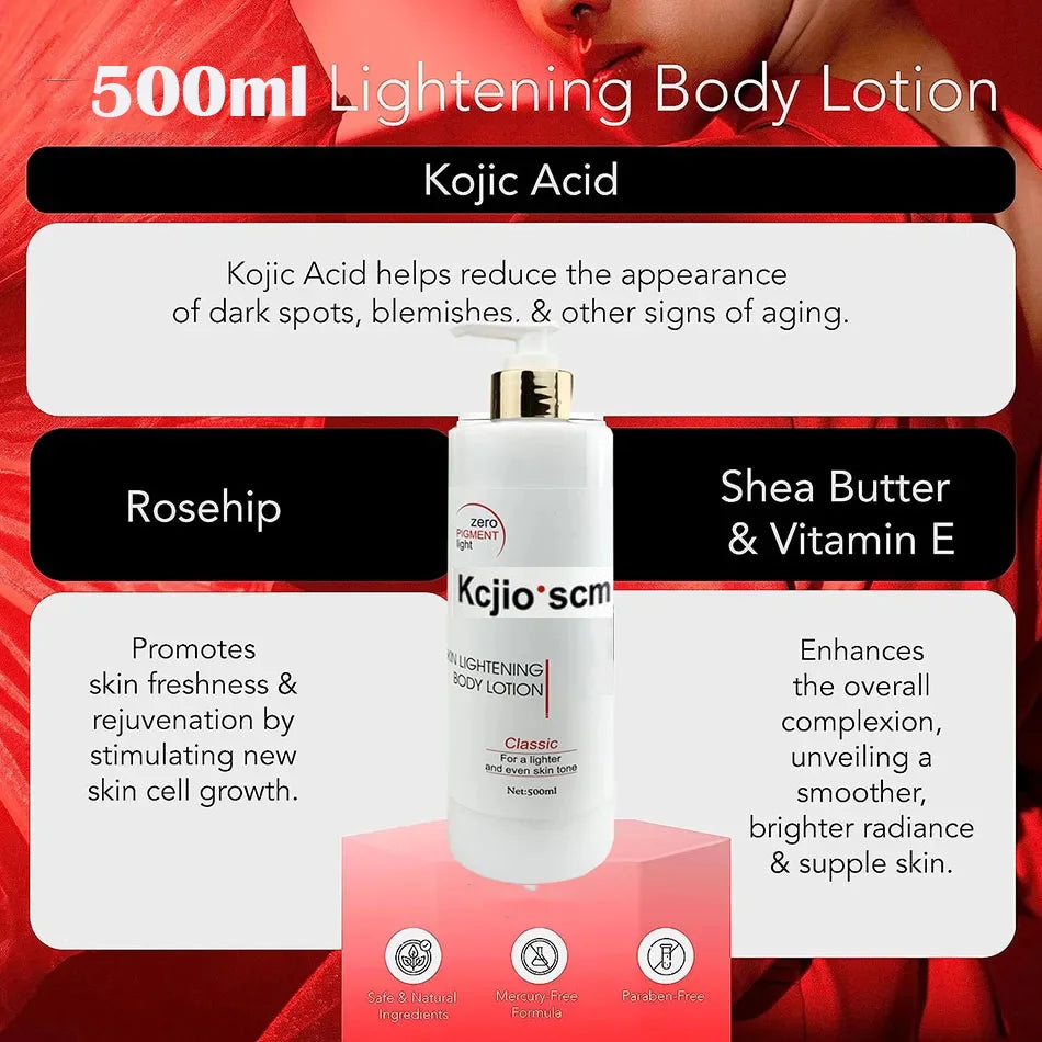 Fast Whitening Cream Dark Skin Kojic Sen Moisturizing Lightening Body