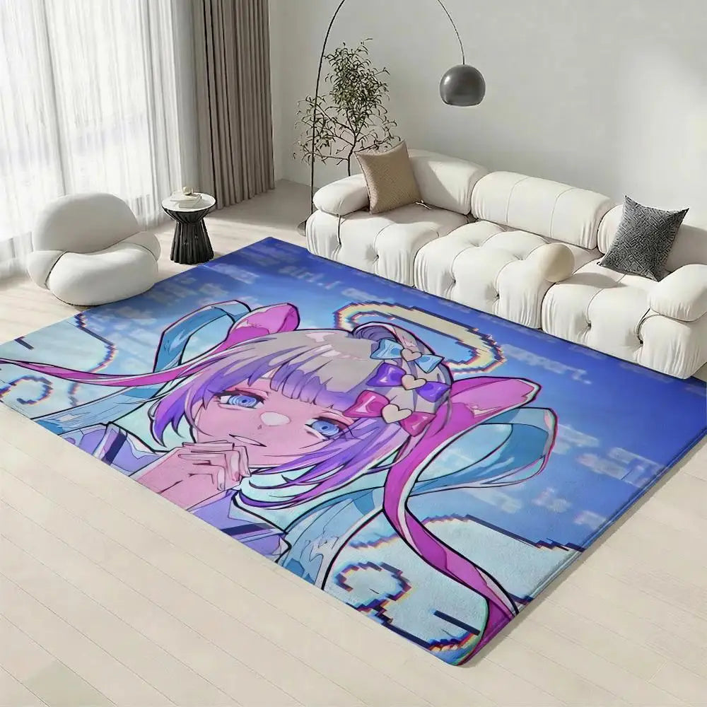 Needy Girl Overdose Flannel Floor Mat – Non-Slip Indoor Rug
