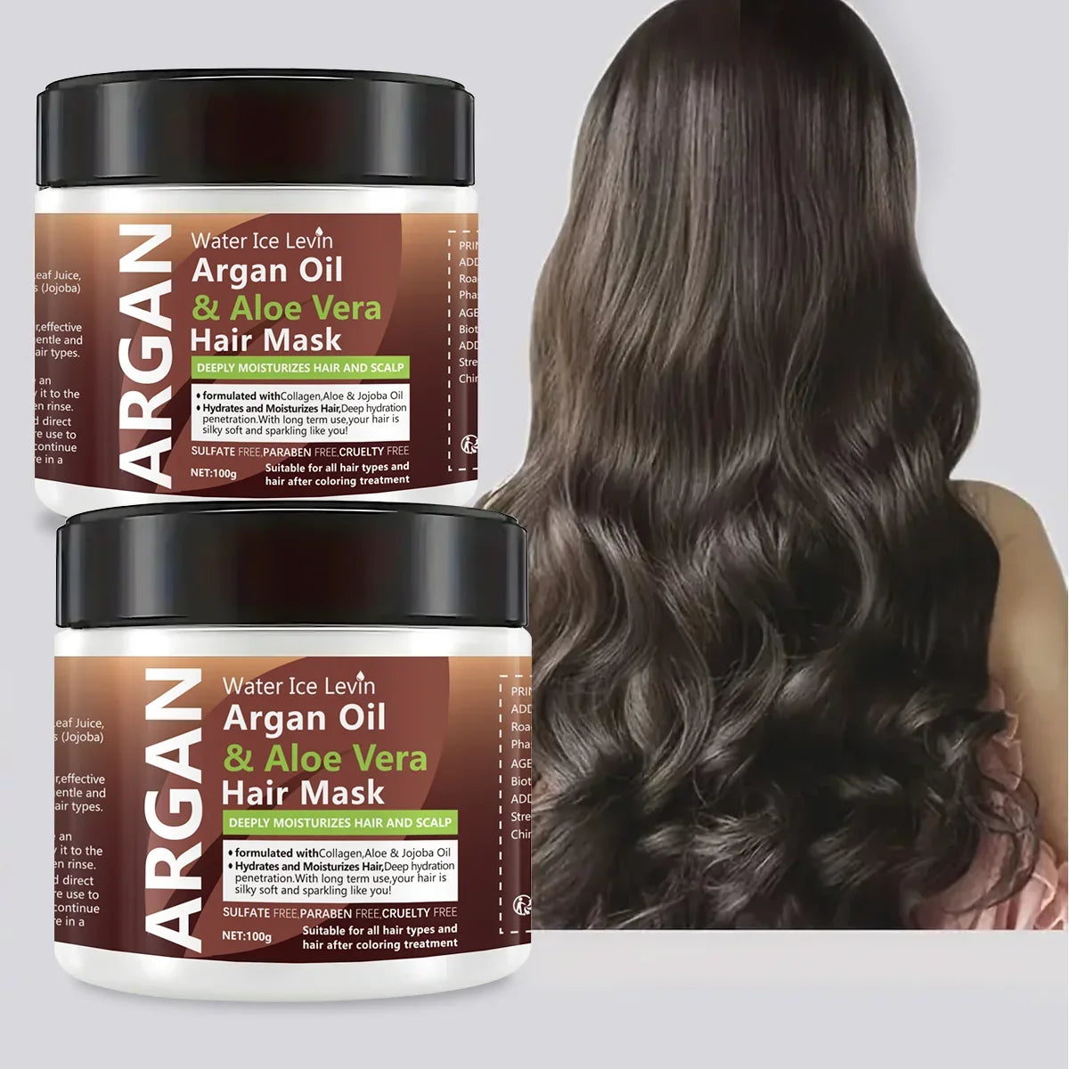 Argan Oil & Aloe Vera Keratin Hair Mask – Smooth & Frizz Control