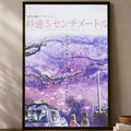 5 Centimeters per Second Anime Poster – Self-Stick HD Wall Art