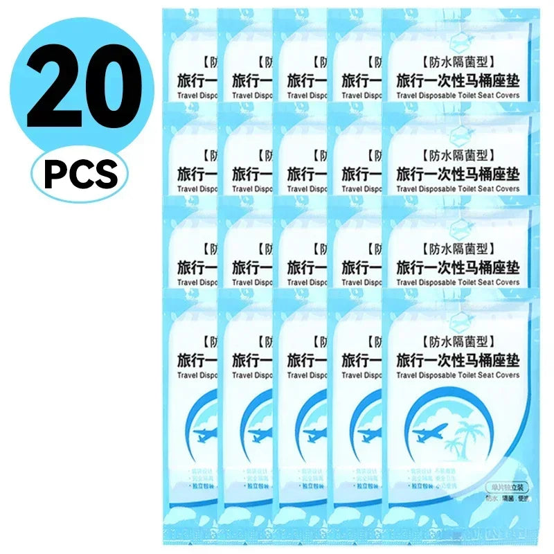 Disposable Toilet Seat Covers – Portable Travel Pack 10–50 pcs