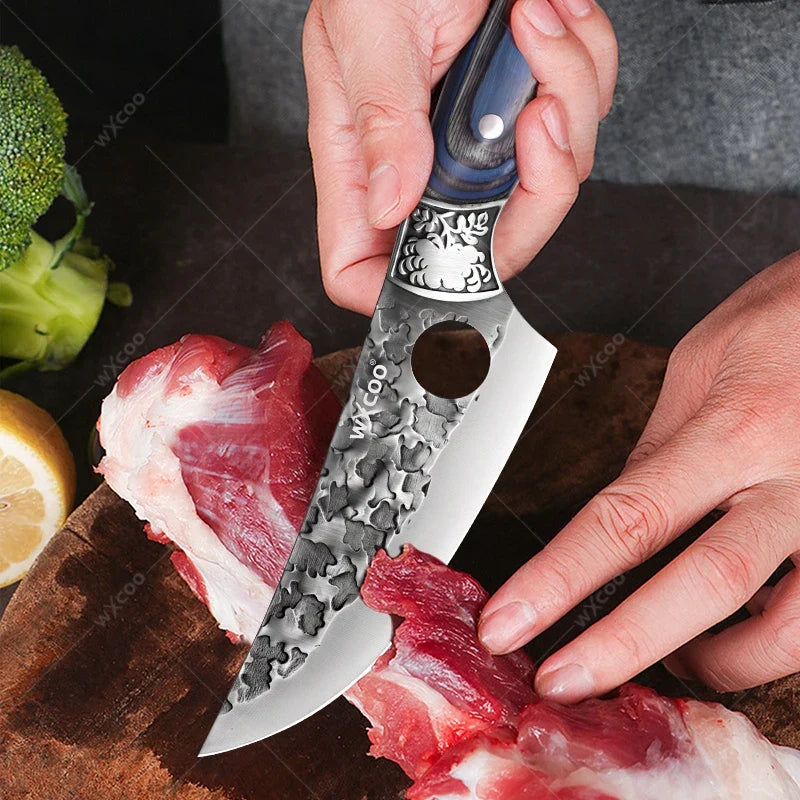 WXCOO Forged Boning & Cleaver Chef Knife | High Carbon Steel