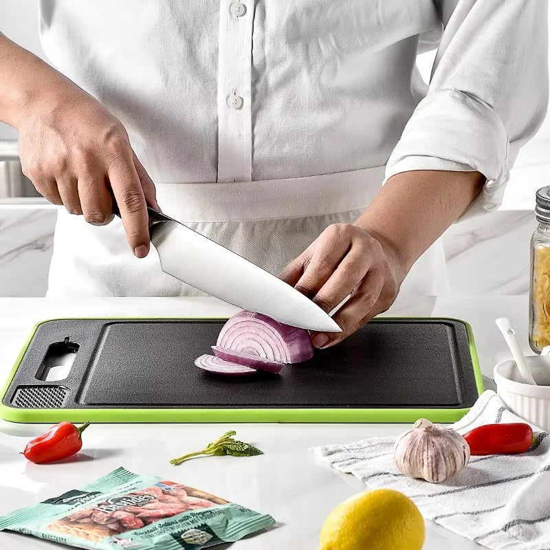 Double-Sided Aluminum Cutting Board – Non-Slip, Food Grade