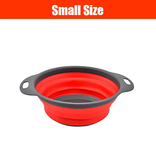 Extendable Collapsible Kitchen Colander Strainer Long Handle