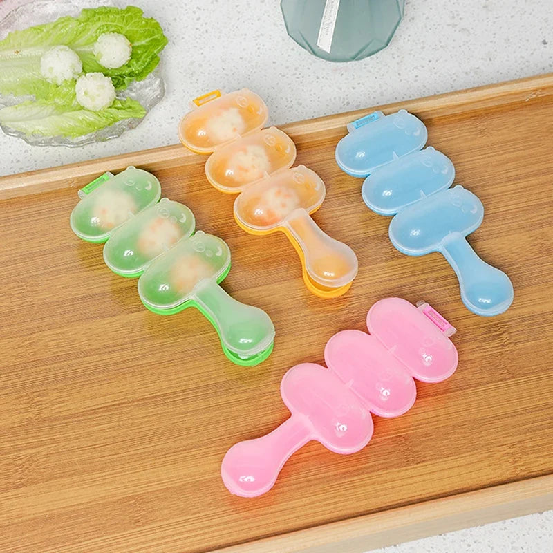 3-in-1 Rice Ball Shaker Mold – Onigiri & Sushi Maker