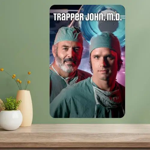 Trapper John MD Classic TV Show Metal Poster Sign | Retro Décor
