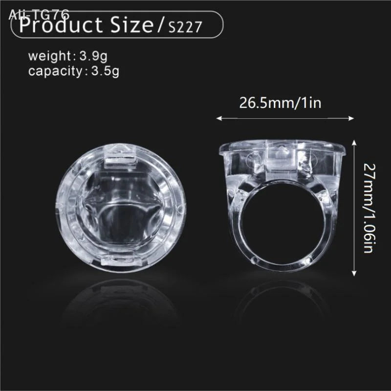 3.5g Ring-Shaped Empty Lip Balm Jar | Mini Cosmetic Container