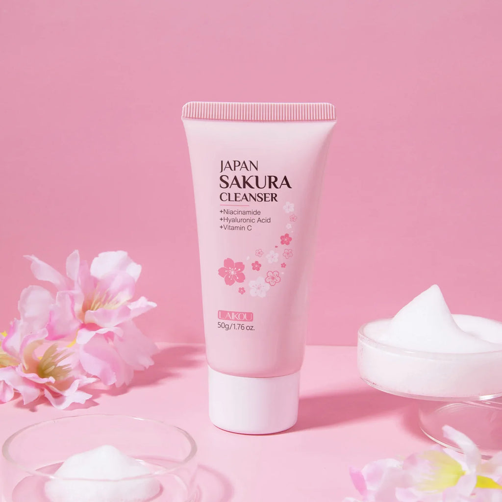 Lecco Sakura Facial Cleanser 50g – Hydrating Face Wash