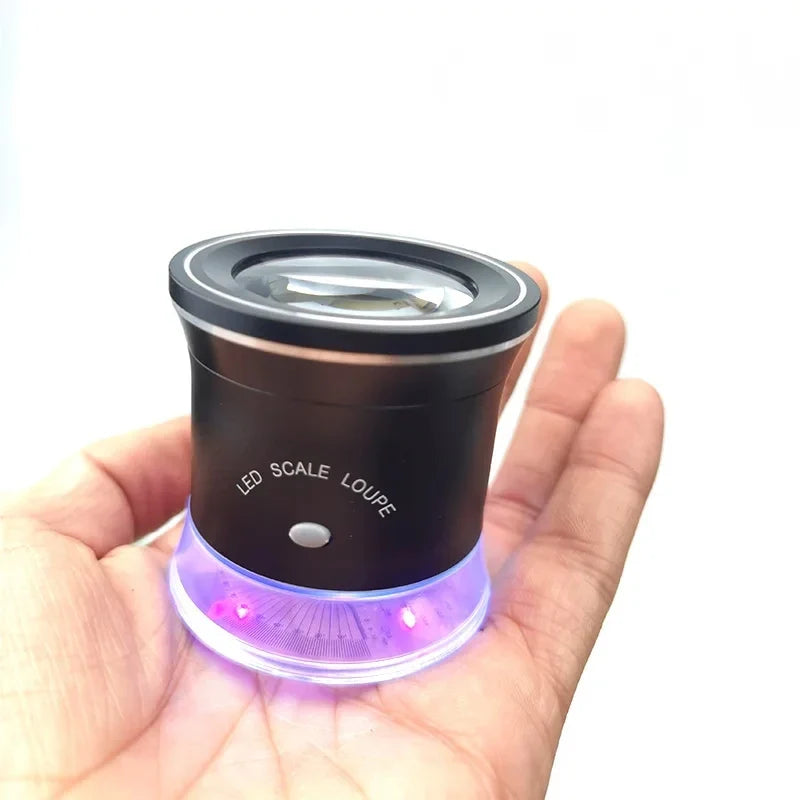 30X Illuminated Jeweler's Loupe Magnifier – 6 LED & USB