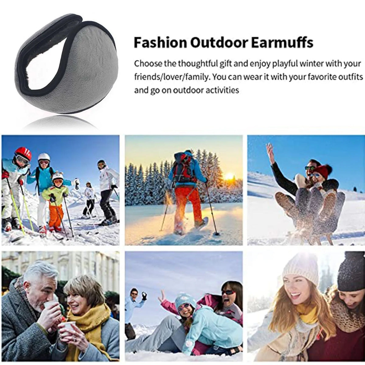 Winter Thicken Fur Earmuffs Men Women Velvet Ear Cover Outdoor