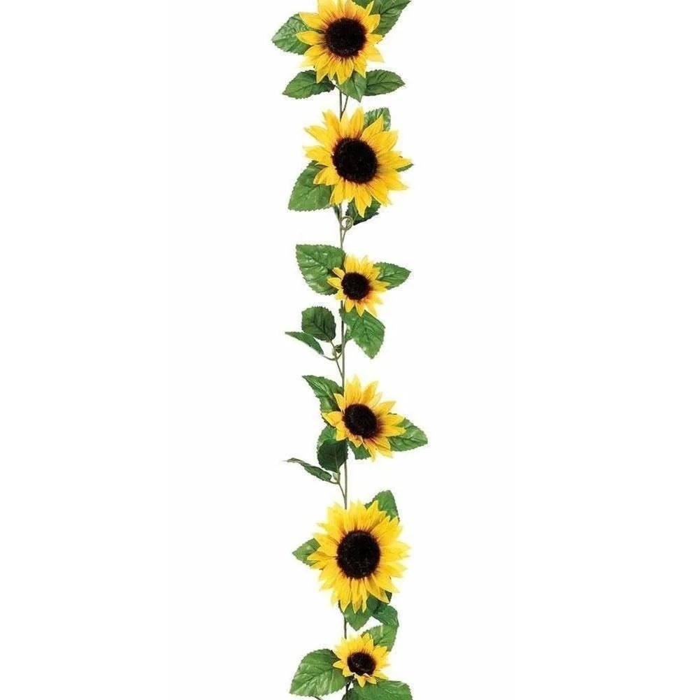 260cm Artificial Sunflower Garland | Silk Flower Vine Decor