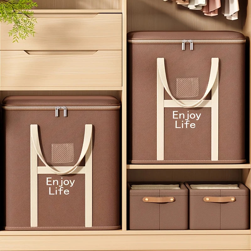 Large Collapsible Storage Bags for Clothes, Blankets & Bedding