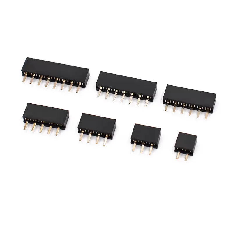 Female Single Row Pin Header 2 3 4 5 6 7 8 9 10 11 12 13 14 15 16 20