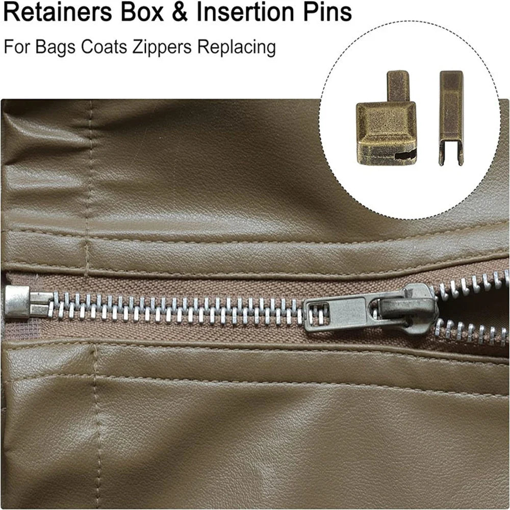 Zipper Repair Kit – Fixing Box & Insertion Pin Sizes 3 5 8 10