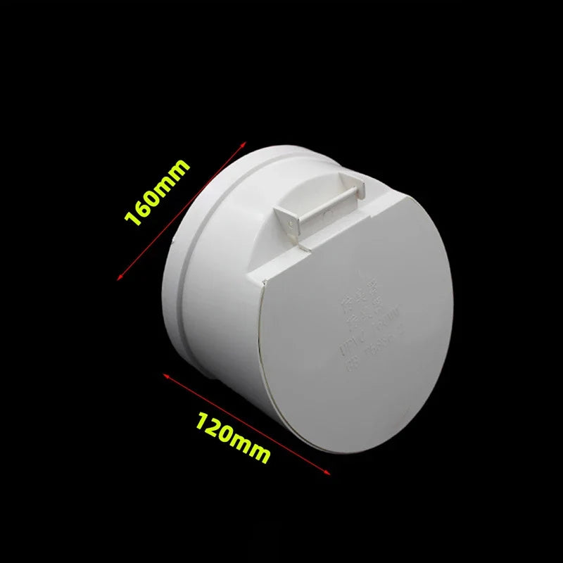 PVC Floor Drain Valve 50–160mm | Anti-Odor & Anti-Rat Cover