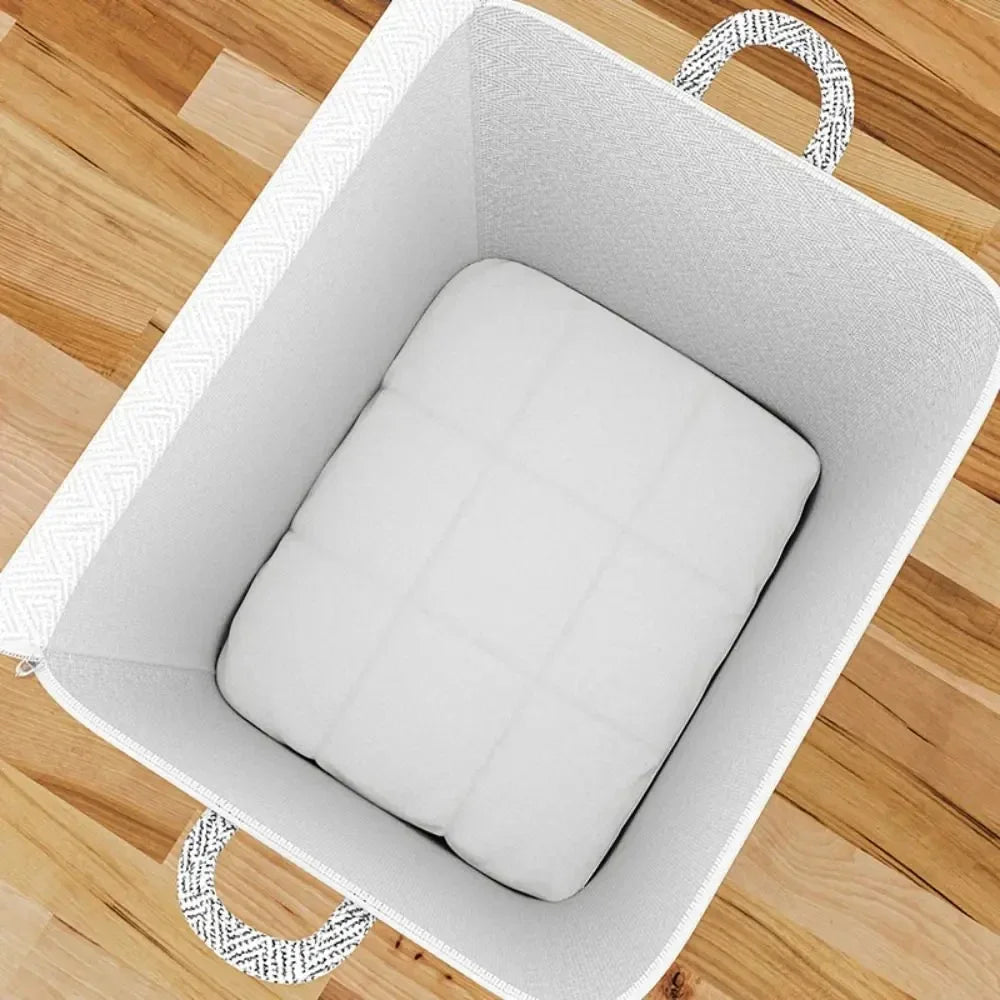 150 Non-woven Storage Bag Lids Zipper Foldable Clothes Quilt Bins