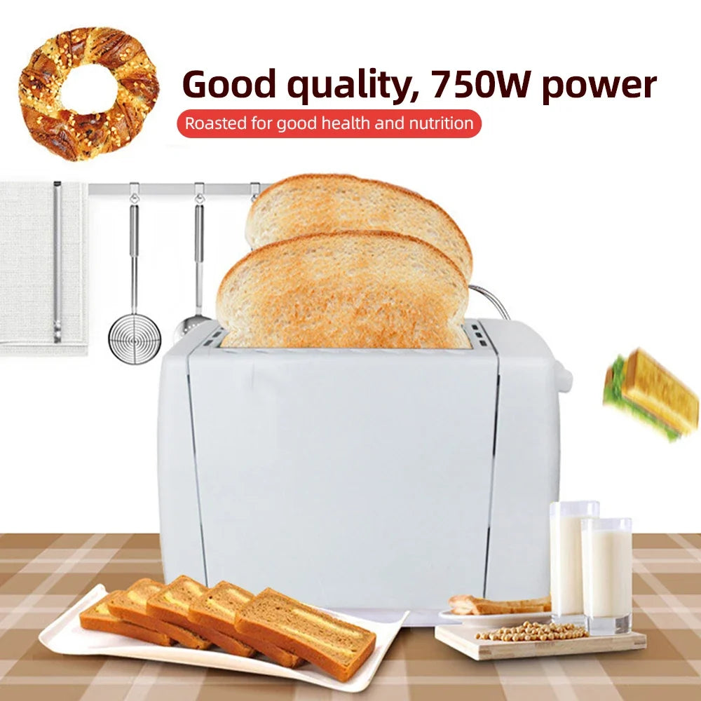 URGGU 2-Slice Wide Slot Toaster | 6 Browning Levels, Auto Pop-Up