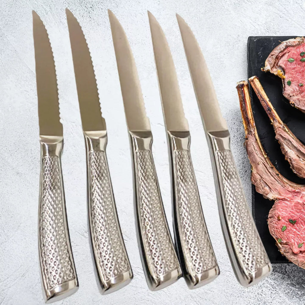 COOKCRAZE Stainless Steel Steak Knife Set – 1 to 8 Piece