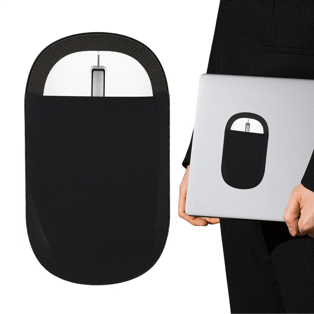 Reusable Adhesive Mouse Holder Pouch for Laptop & MacBook