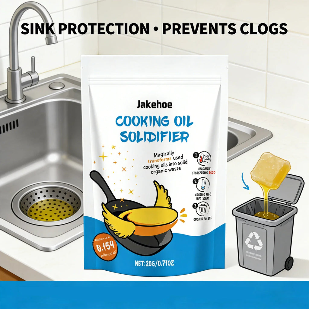 JAKEHOE Cooking Oil Solidifier Powder – Eco-Friendly 20g