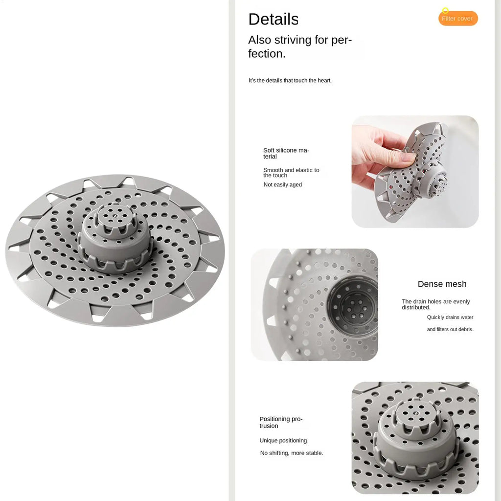 Shower Drain Hair Catcher – Anti-Clog Tub & Sink Cover